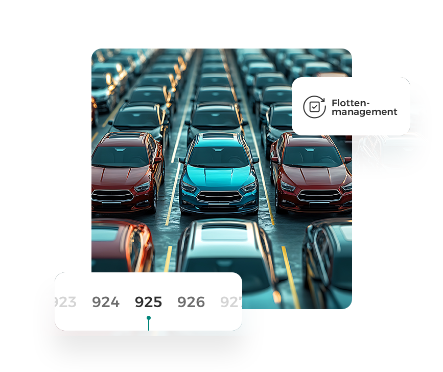 Komposition eines Bildes zum Flottenmanagement