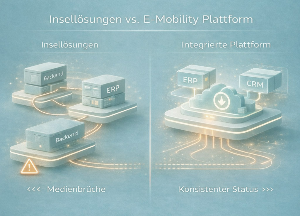 Insellösungen vs. E-Mobility Software als Plattform